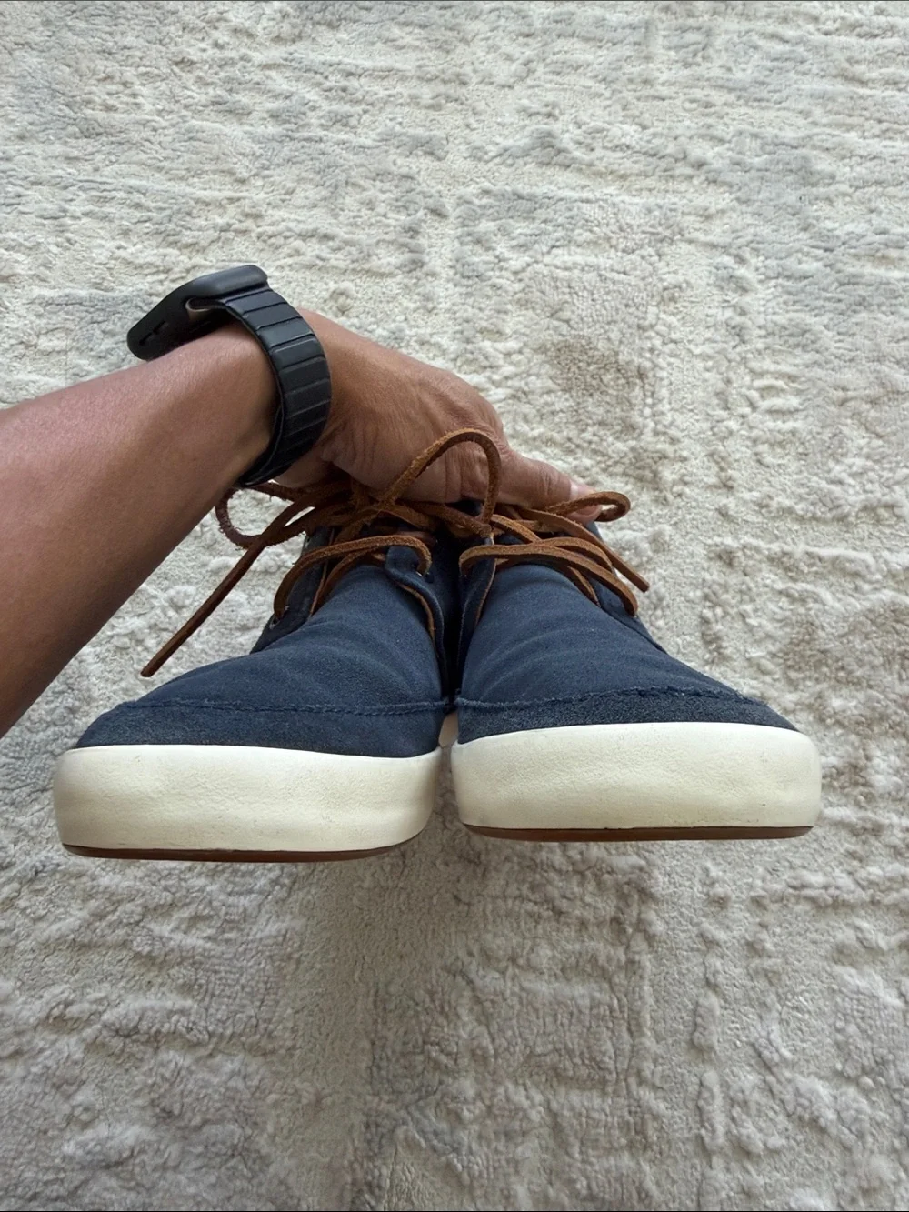 Polo Ralph Lauren navy suede